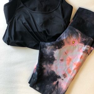 Margarita Tie Dye (Batik)  Cropped Leggings
